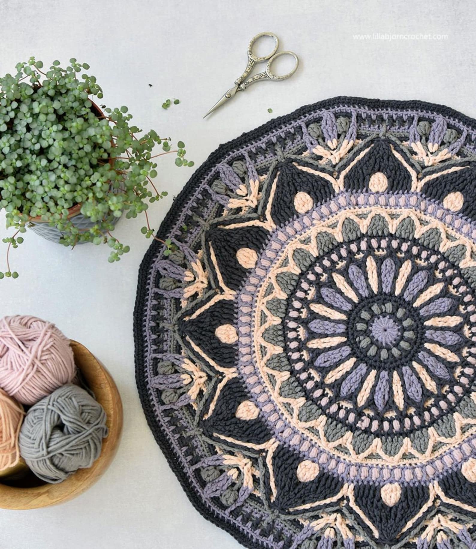 PATTERN Mira Overlay Crochet Mandala Wall Hanging Etsy Israel