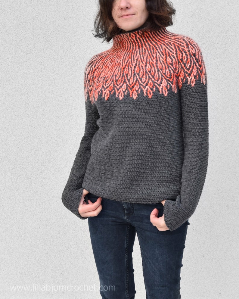 PATTERN Alma Sweater Brioche crochet sweater pattern instant download image 2