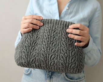 PATTERN - crochet clutch - crochet handbag - textured - crochet pattern - instant download