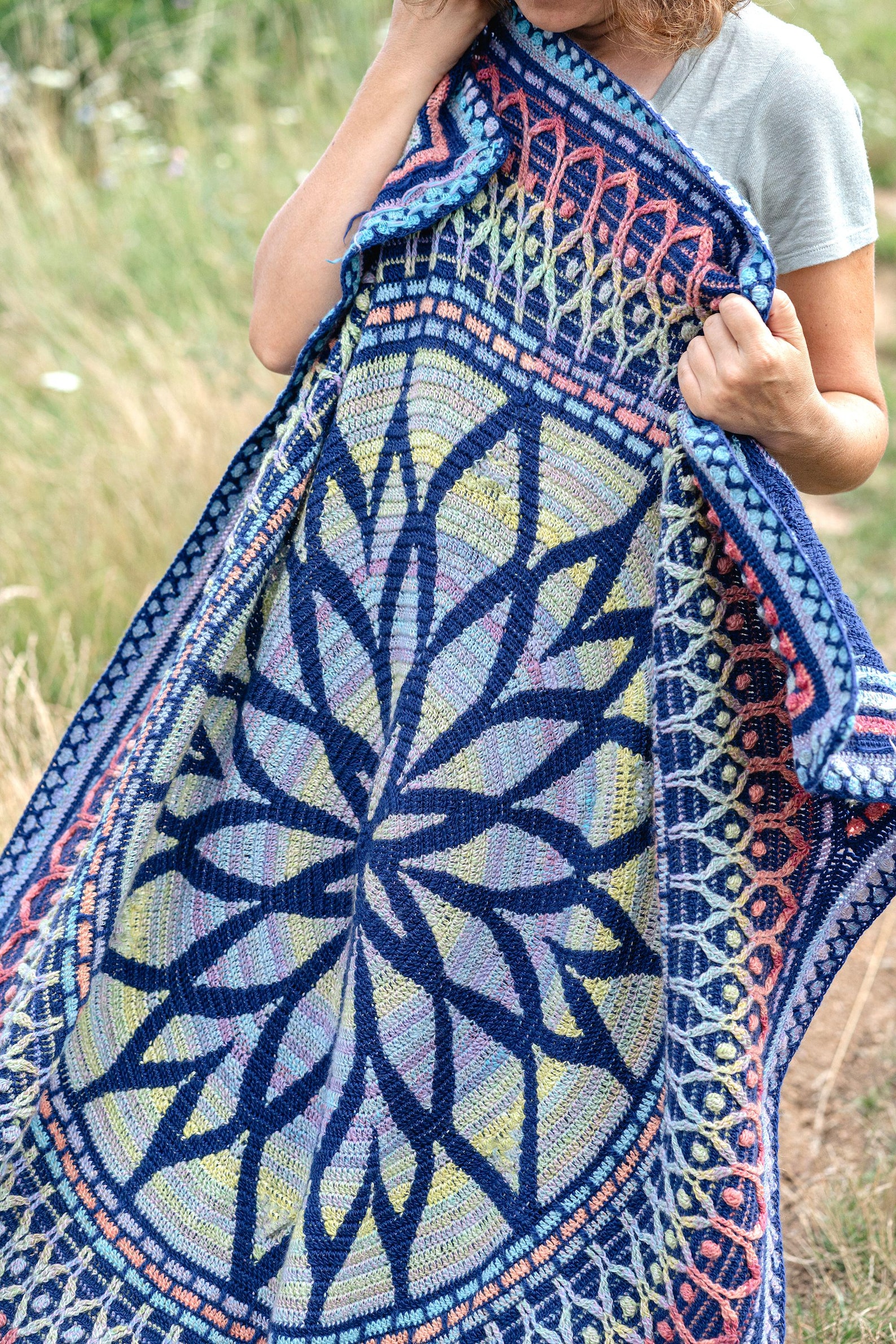 Rozetta Pattern Rozeta Blanket Crochet Pattern: Tapestry Mandala (PDF Pattern) - Etsy