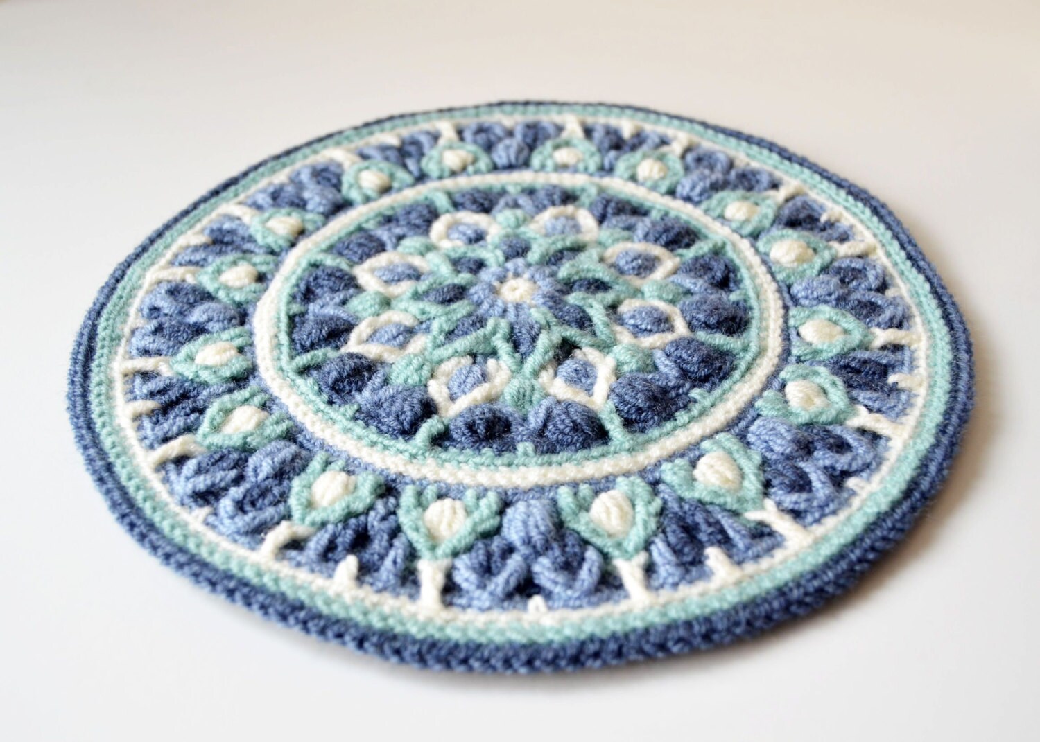 Crochet Mandala Potholder PATTERN Overlay Crochet PDF Etsy