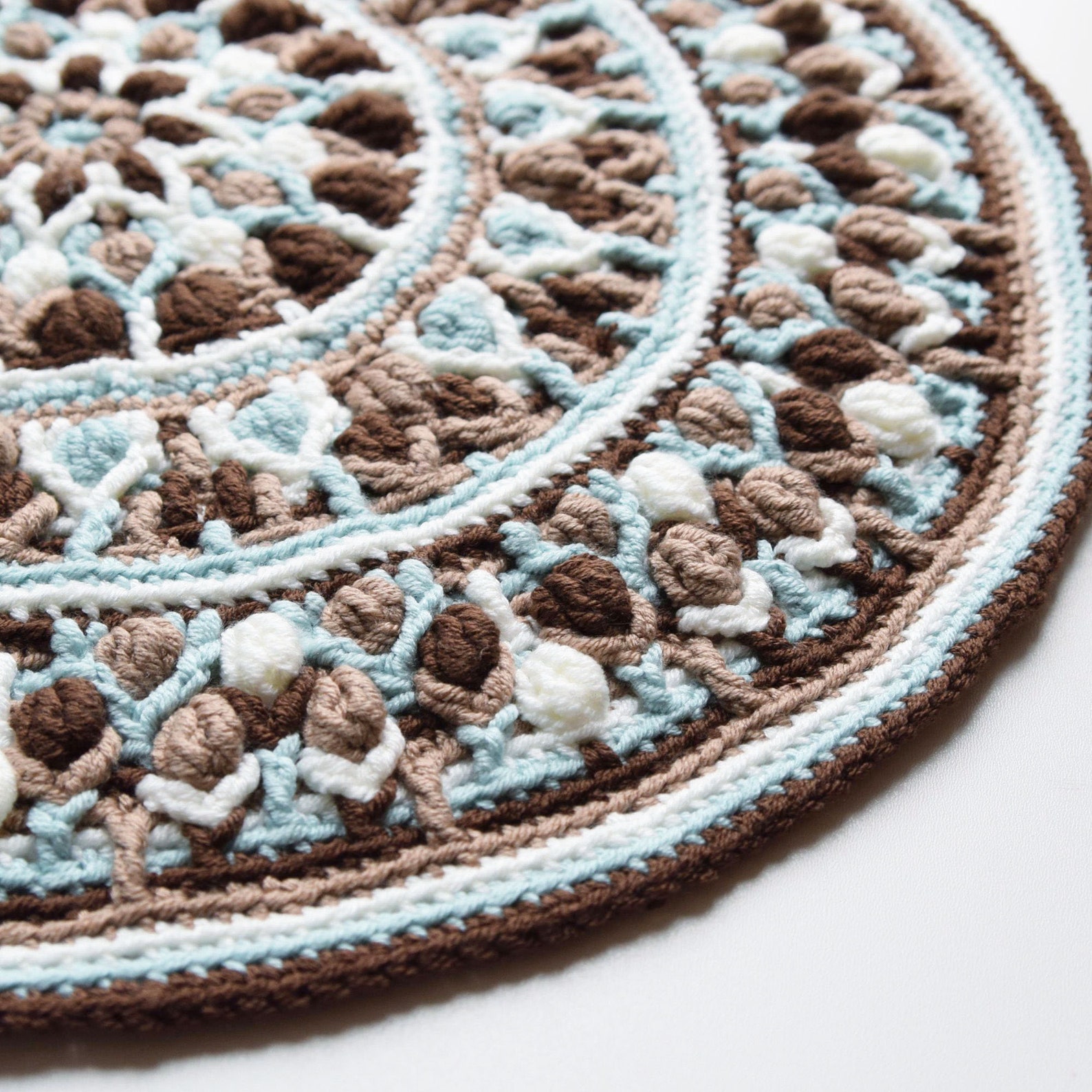 Crochet Mandala Potholder PATTERN Overlay Crochet PDF Etsy