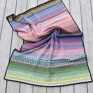 Mosaic Blanket Crochet Pattern: Rainbow Design (PDF Pattern)