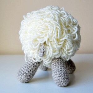 Crochet Sheep Pattern - White and gray amigurumi doll - pdf - instant download imagen 4