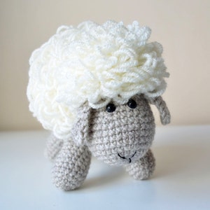 Crochet Sheep Pattern - White and gray amigurumi doll - pdf - instant download imagen 3