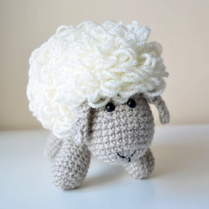 Crochet Sheep Pattern White and gray amigurumi doll pdf instant download image 3