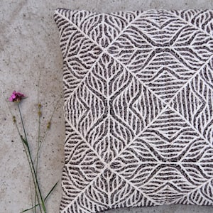 Brioche Crochet Square Pattern: Archway Pillow Design (PDF Pattern)