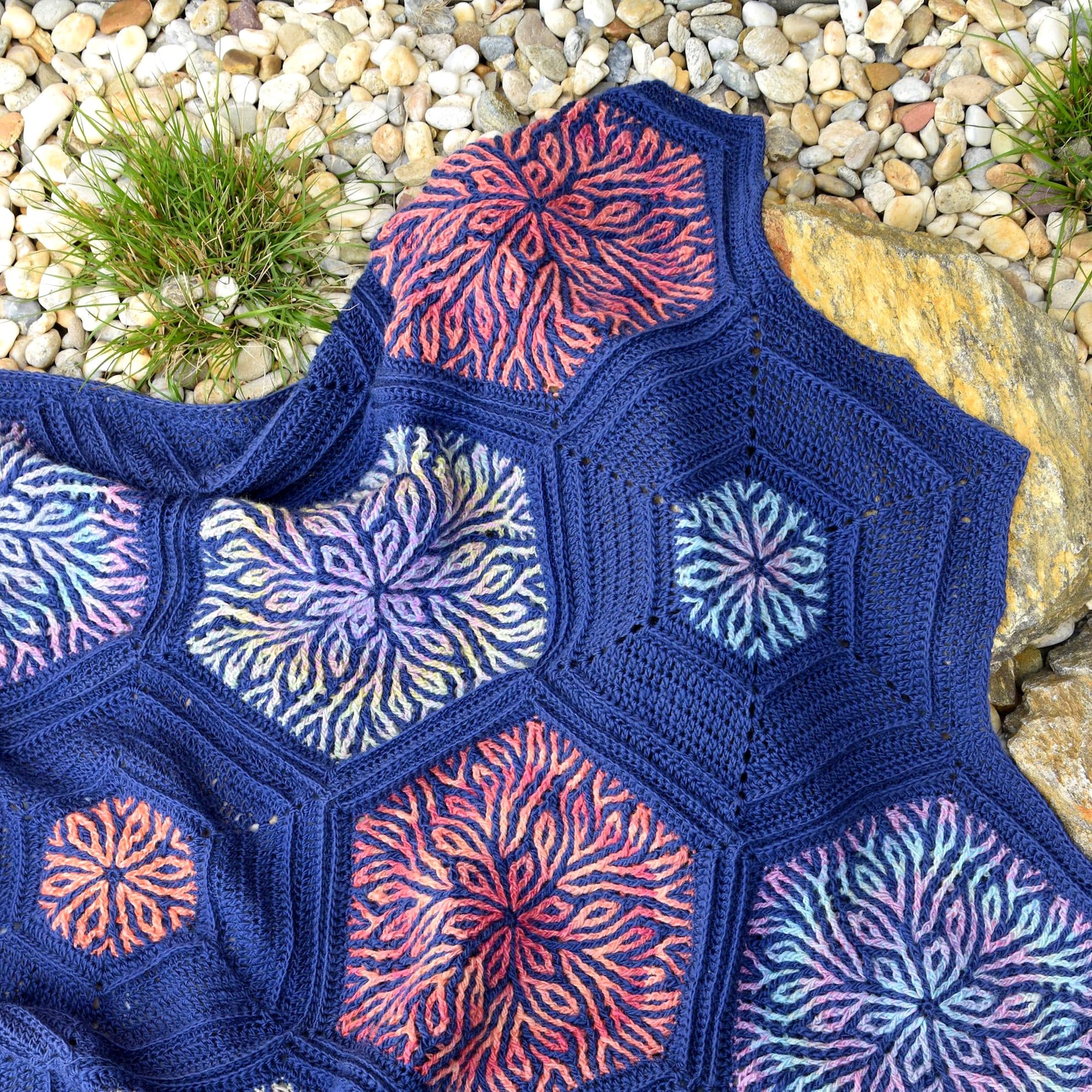 PATTERN Coral Story Blanket Brioche Crochet Pattern - Etsy