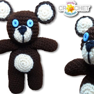 Teddy Bear Crochet PATTERN PDF - Whimsical Creature Toy - Jayda InStitches