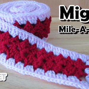 Mighty Mile-A-Minute &quot;Split Shell&quot; Stitch Reference Guide - Crochet PATTERN PDF - 2021 Calendar Blanket January - Jayda InStitches