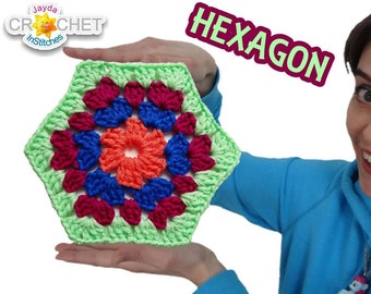 Granny Hexagon Crochet Pattern - Make a Blanket! - Jayda InStitches