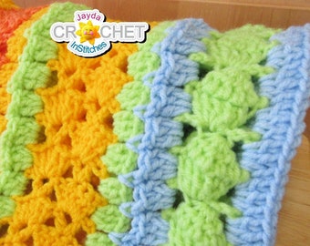 Mighty Mile-A-Minute "Big Dots" or "Cookies" Stitch Reference Guide - Crochet PATTERN PDF - 2021 Calendar Blanket May - Jayda InStitches