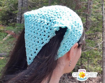 Cottage Kerchief Crochet PATTERN PDF - Cottagecore Adult & Child Sizes - Jayda InStitches