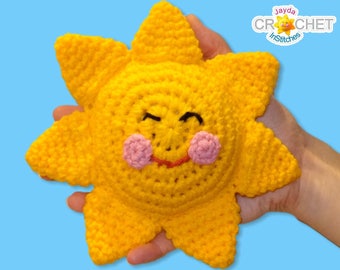 Jayda InStitches Sunshine Crochet PATTERN PDF - Celestial Toy, Galaxy, Mini Pillow, Home Decor