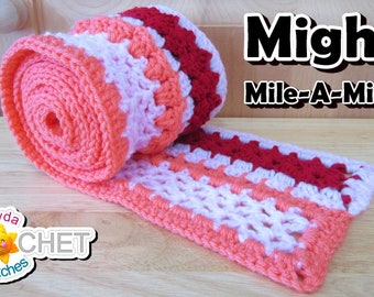 Mighty Mile-A-Minute "V-Stitch" Stitch Reference Guide - Crochet PATTERN PDF - 2021 Calendar Blanket February- Jayda InStitches