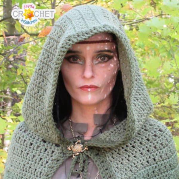 Crochet Fairy Tale Cloak PATTERN PDF - Costume, Cosplay, Halloween, Renaissance, Medieval - Jayda InStitches