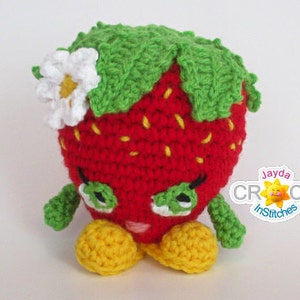 Sweet L'il Strawberry Crochet PATTERN PDF - Stuffed Toy - Jayda InStitches
