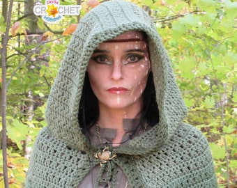 Crochet Fairy Tale Cloak PATTERN PDF - Costume, Cosplay, Halloween, Renaissance, Medieval - Jayda InStitches