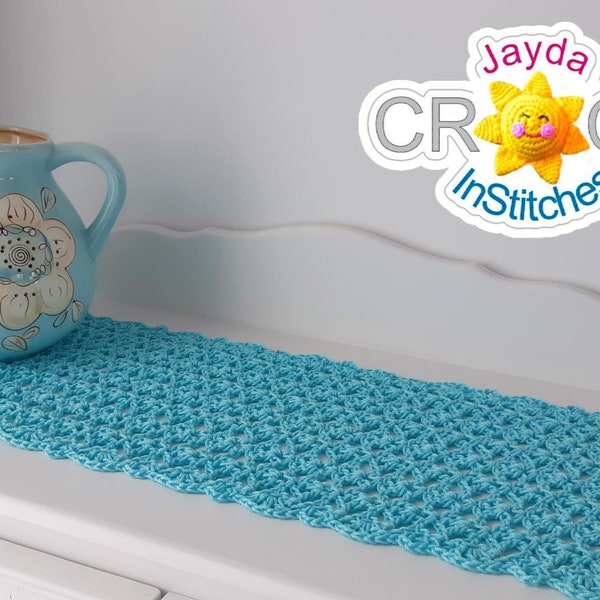 Chemin de table heure d'été, motif PDF au crochet - Set de table, napperon, linge de table - Jayda InStitches