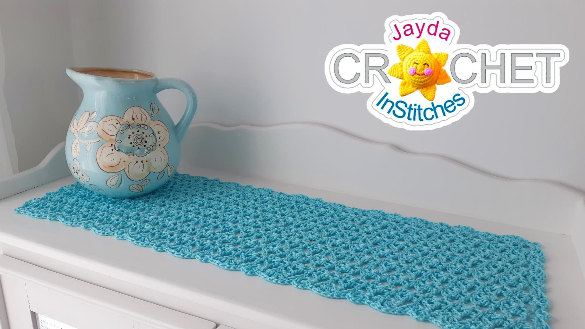 Summer Time Table Runner Crochet PATTERN PDF - Placemat, Doily