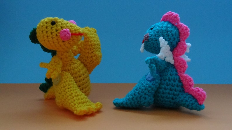 Dinosaur / Dragon Amigurumi Crochet PATTERN PDF Whimsical | Etsy