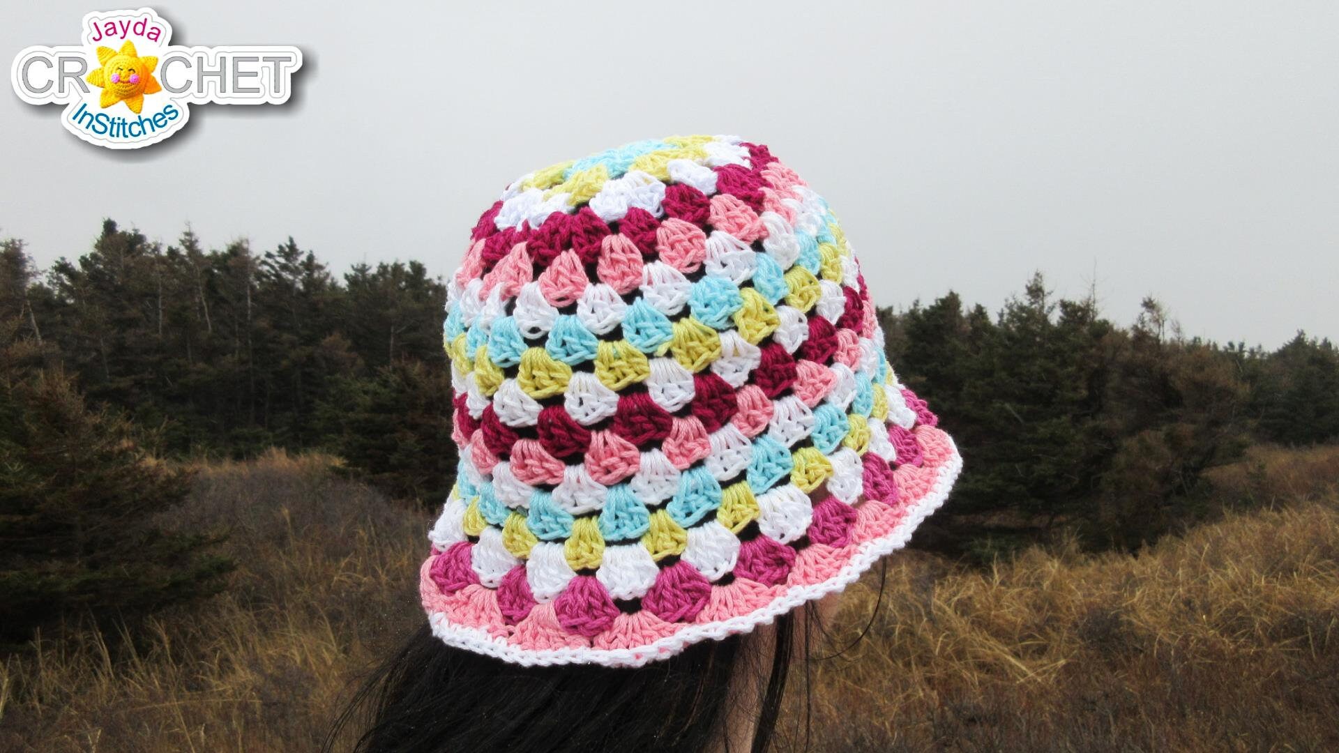 Seaside Bucket Hat Crochet PATTERN PDF - for Children and