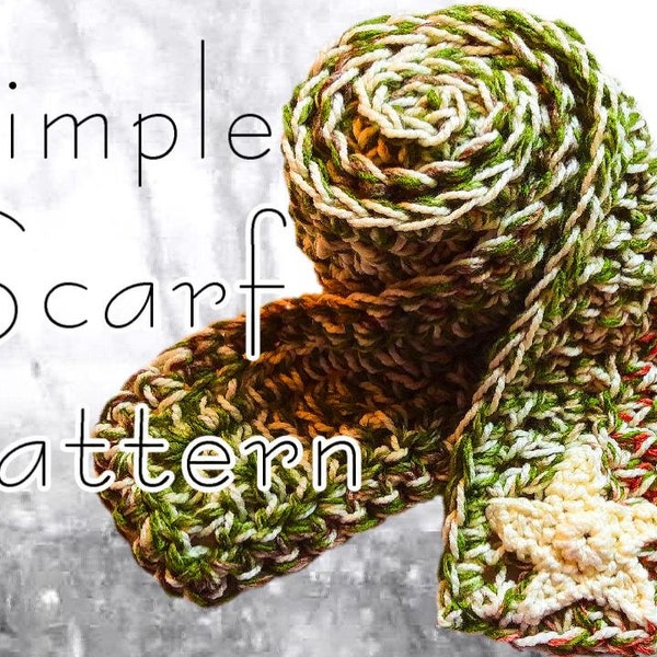 Crochet Scarf Pattern - Simple & Easy for Beginners! - Jayda InStitches