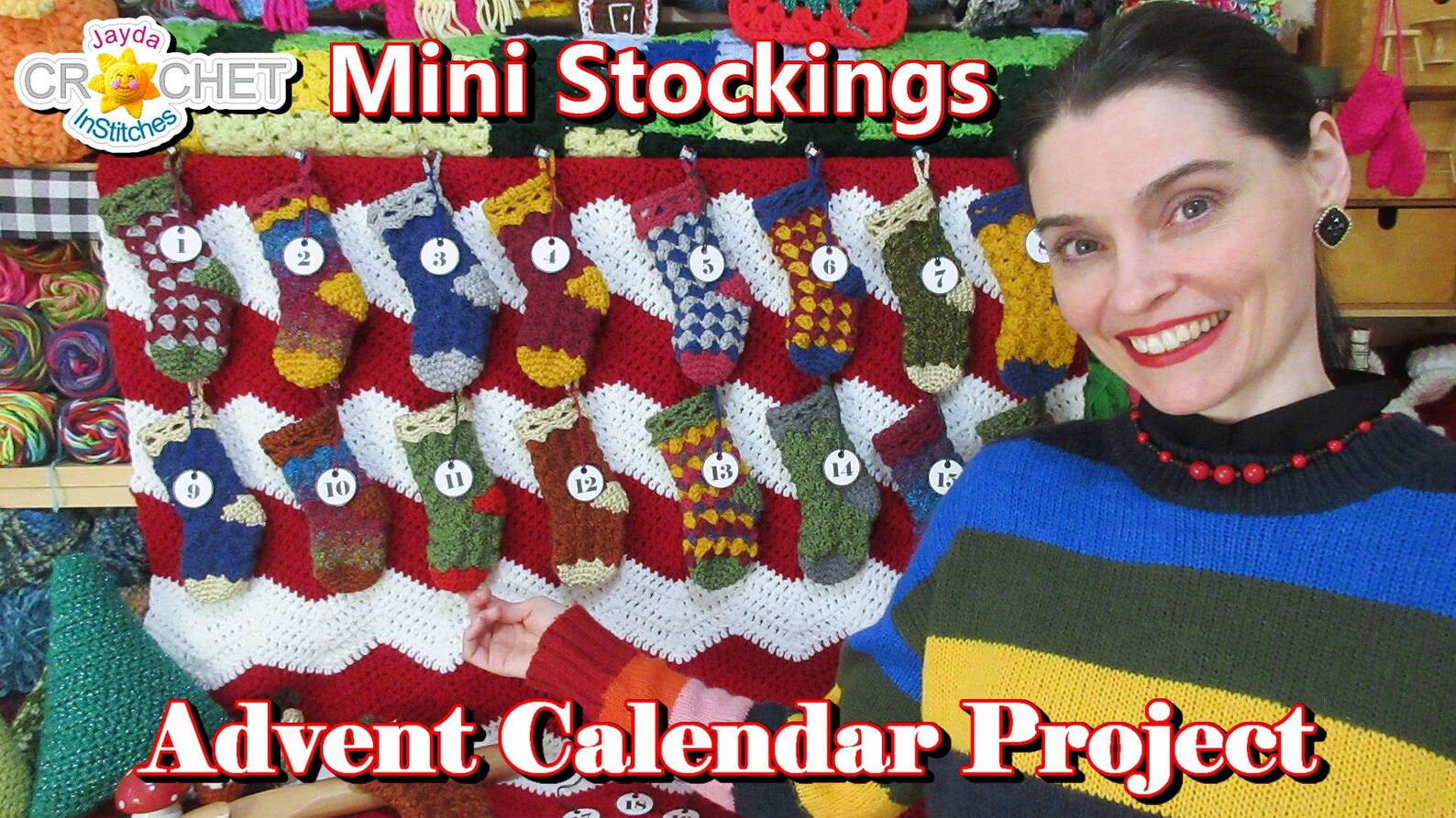 Mini Christmas Stocking Crochet PATTERN PDF - Advent Calendar Project ...