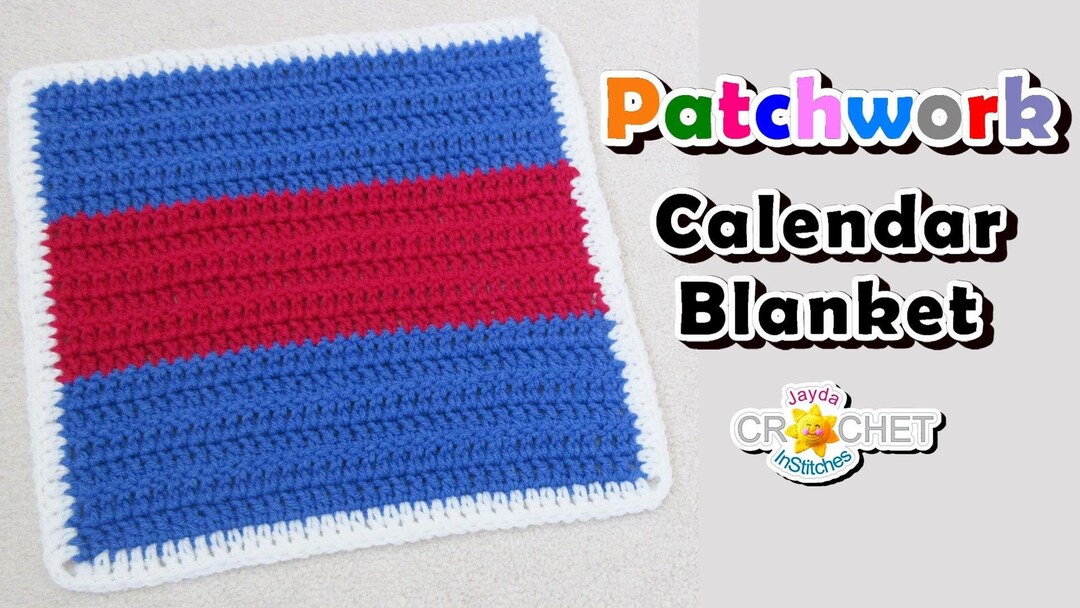 3patch Stripe Square Crochet PATTERN PDF Patchwork Quiltstyle