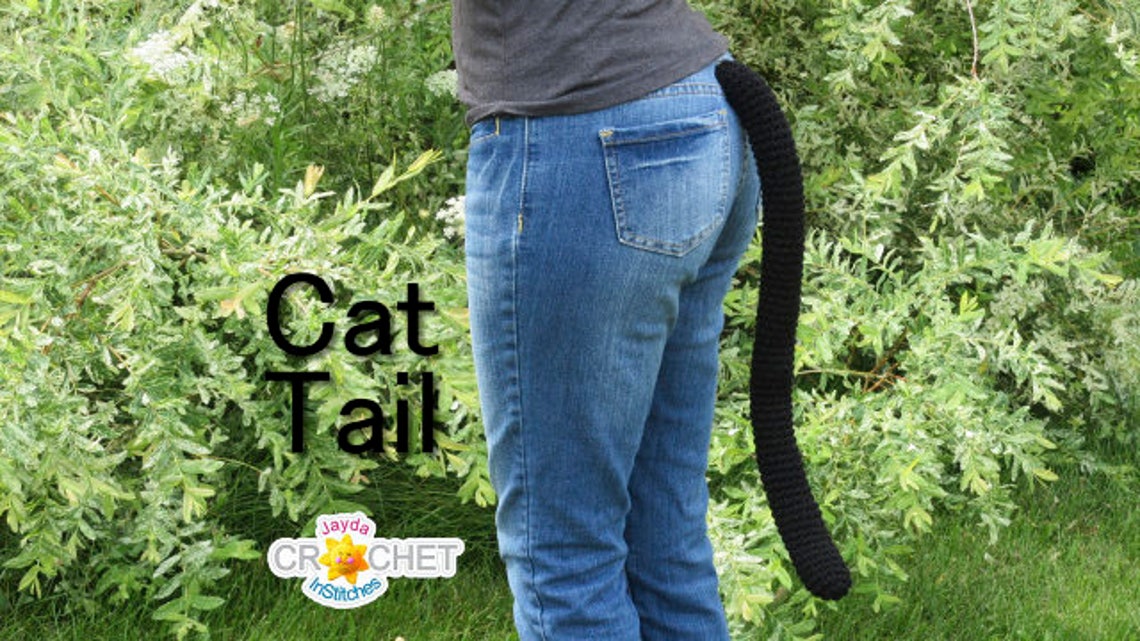 Crochet Cat Tail Costume Piece PDF PATTERN Halloween - Etsy