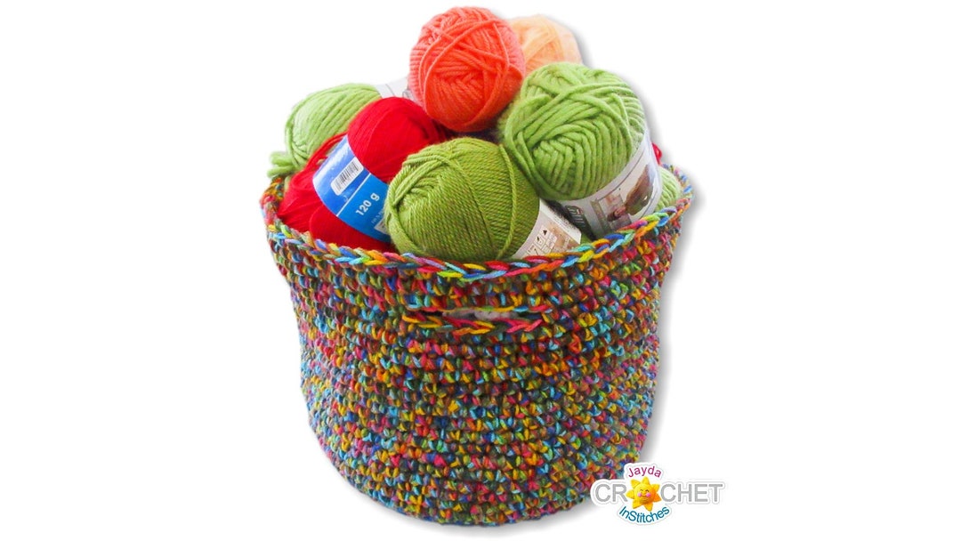 Big Beautiful Basket Crochet PATTERN PDF Tidy up and Organize Jayda