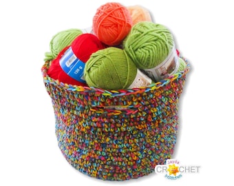 Big Beautiful Basket Crochet PATTERN PDF - Tidy Up and Organize - Jayda InStitches