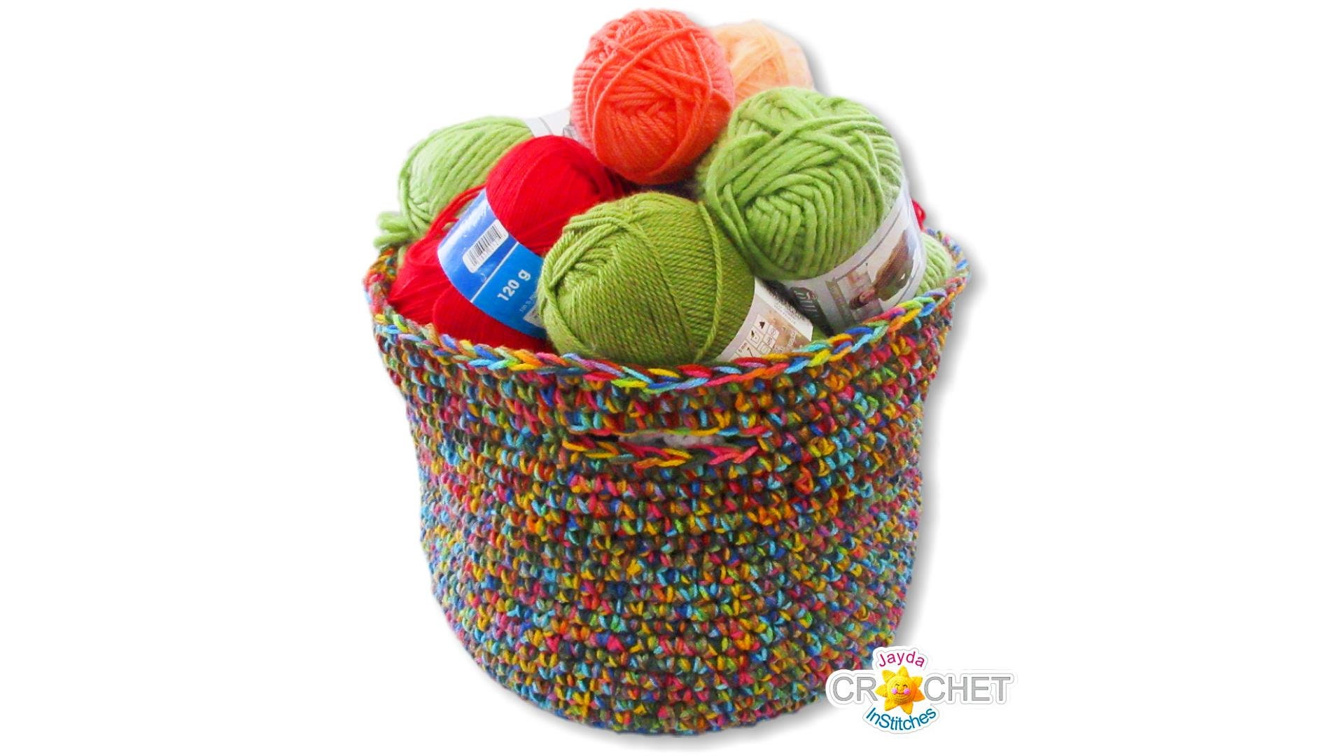 Your Giant Yarn Basket  Free Crochet Pattern • Oombawka Design Crochet