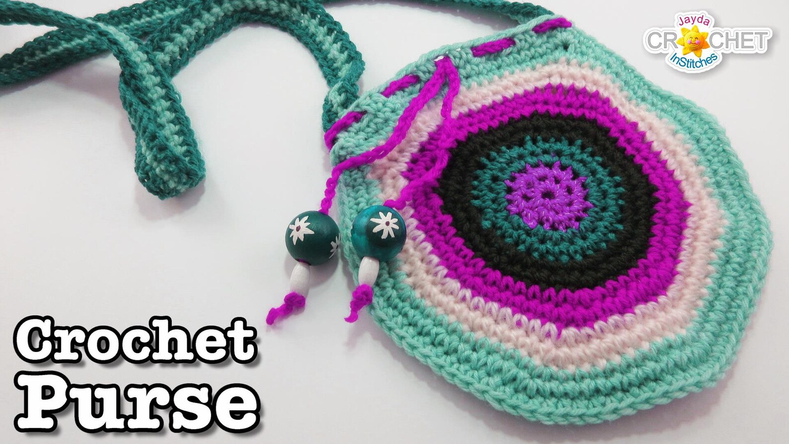 Boho Round Purse Crochet Purse PATTERN PDF - Jayda Institches - Etsy