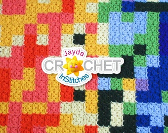 Crochet Temperature Calendar Blanket Project - PATTERN PDF - A Granny Square A Day - Jayda InStitches