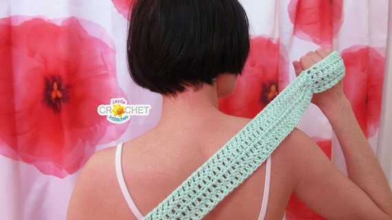 Shower Back Scrubber - Crochet PATTERN PDF - Long Design with Handles - Kids and Seniors Bath Accessory - Jayda InStitches