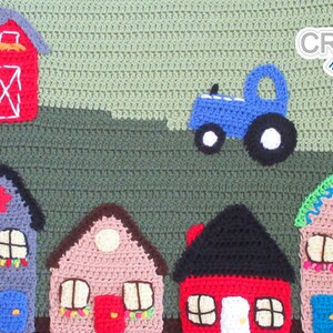 Tractor Applique - Crochet PATTERN PDF - Folk Art Calendar Blanket 2019 ...
