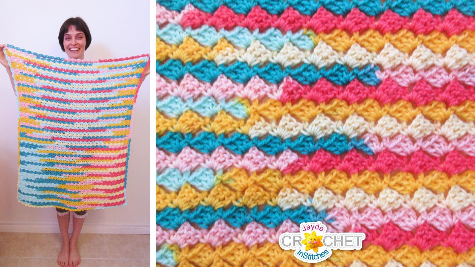 Sweet Baby Blanket Crochet PATTERN PDF Jayda Etsy