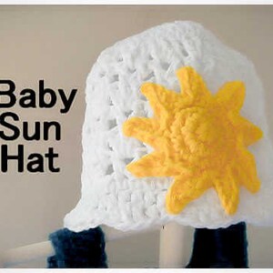 Celestial Sun Baby Hat Crochet PATTERN PDF - Summer Bonnet - Jayda InStitches
