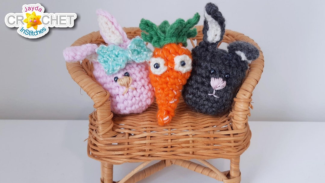 Chibi Chubby Tubby Bunny & Carrot Buddy Crochet PATTERN PDF - Amigurumi ...