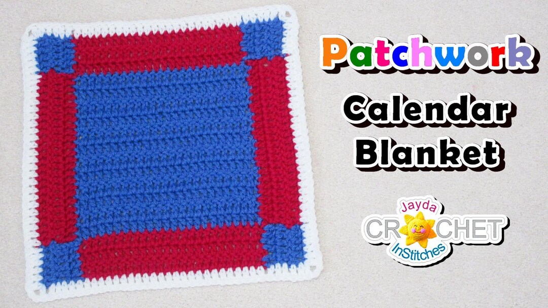 Square in A Square Crochet PATTERN PDF Patchwork Quiltstyle Calendar