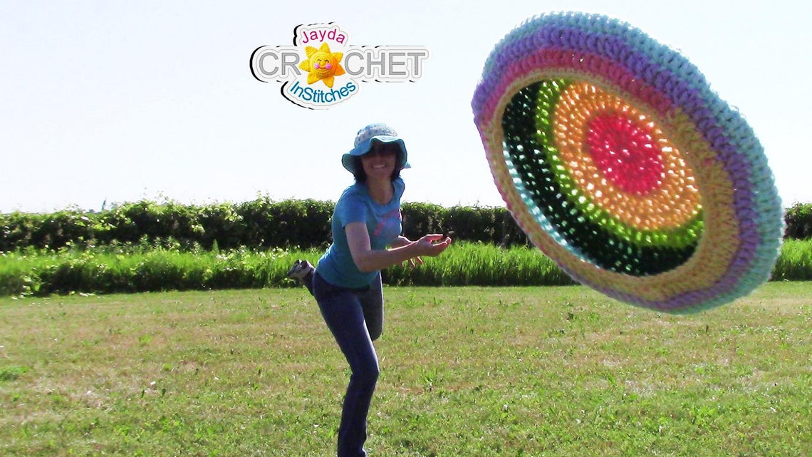 Flying Disc Crochet PATTERN PDF Soft Summer Beach Toy Etsy