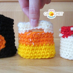 Gehaakte Tiny Treat Bags PDF PATROON - Halloween Treat Bag, Loot Bag, 18&quot; Doll Toy - Jayda InStitches