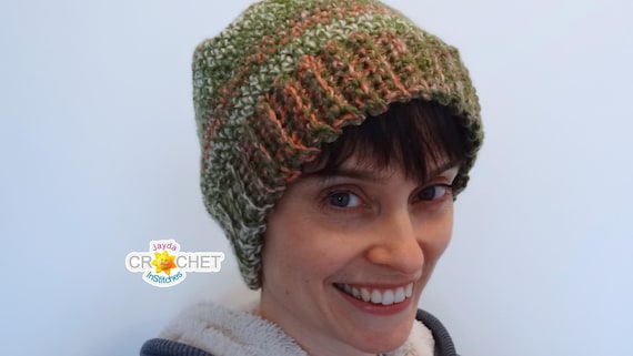 Slouchy Hat Crochet PATTERN PDF Easy 