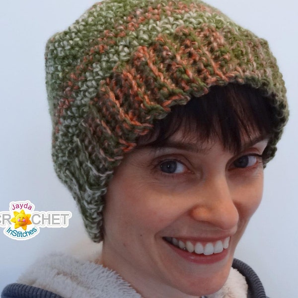 Slouchy Hat Crochet PATTERN PDF - Easy Perfect Fit - Includes 3 Fun Tassel Patterns - For Children & Adults - Jayda InStitches