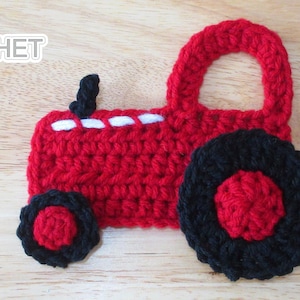 Tractor Applique - Crochet PATTERN PDF - Folk Art Calendar Blanket 2019 ...