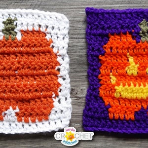 Pumpkin or Jack-O-Lantern Graph Crochet PATTERN PDF - Fair Isle Style PLUS Series - Jayda InStitches