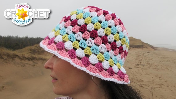 Seaside Bucket Hat Crochet PATTERN PDF - for Children and