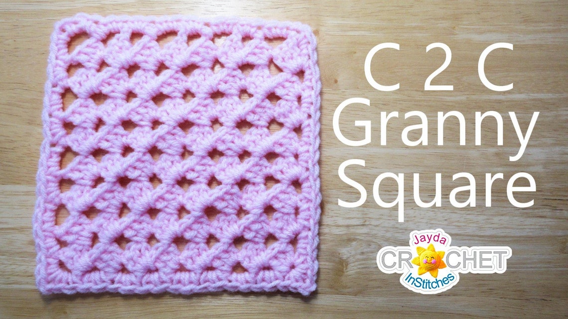 Corner to Corner Granny Square Crochet PDF PATTERN Easy Baby Etsy Canada
