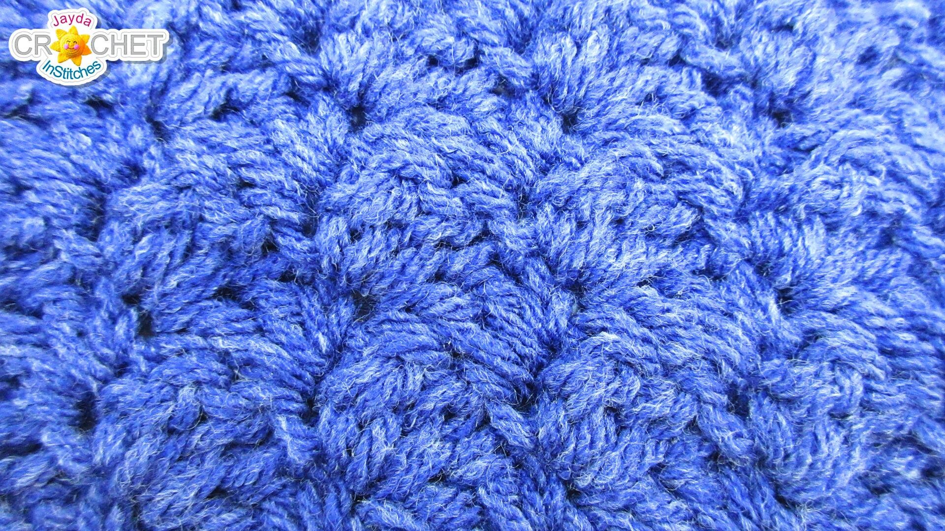 Leaf stitch crochet blanket pattern sale